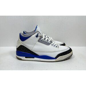 Jordan 3 Retro Racer Blue Men’s‎ Size 10 CT8532-145 Black White Blue Shoes